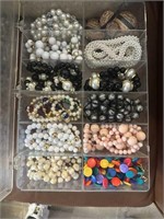 Box of Costume Jewelry Asst