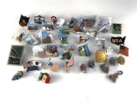 COLLECTION OF VINTAGE STATE & TRAVEL PINS