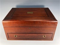 LARGE WOODEN COMMUNITY SILVER CHEST