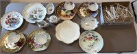 China - tea cups/saucers, sugar/creamer, plates &