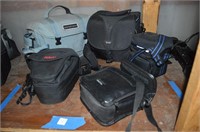 Lot of camera bags