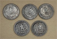 Silver Quarters (5)