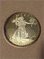Liberty Standing Walking $20 Coin Copy