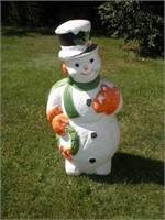 4 Ft Snowman Blow Mold Outdoor Decoration