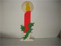 Vintage Melted Plastic Popcorn Christmas Candle