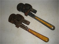 (2) 10 Inch Pipe Wrenches