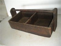 Vintage Wood Toolbox  22x11x9 inches