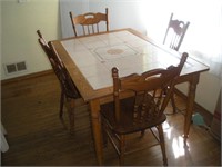 Salmoom Furniture Dinning Room Table & 4 Chairs