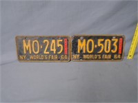 2 1964 NY Car Tags