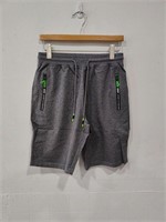 Tansozer men's casual shorts with pockets, Grey, S