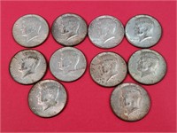 10- 1964 - 1969 Kennedy Half Dollars