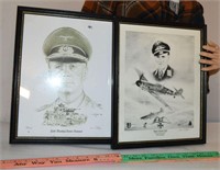 signed military pencil drawings L.Ortega