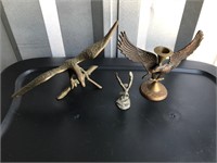Eagle Candle Holders And paperweight