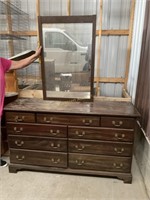 9 drawer dresser with mirror