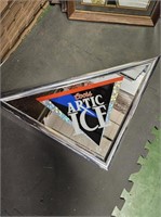 Coors Arctic Ice Triangle Beer Mirror Framed