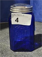 Cobalt Blue Glass "Salt" Shaker
