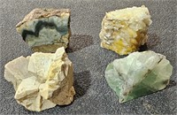 Rock & Mineral Specimens 4 Crystal Specimens 2 1/2