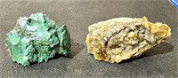 Rock & Mineral Specimens 2 Crystal 3" x 3 1/2"