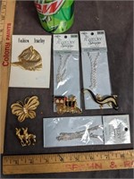 Lot of Jewelry, Butterfly, Train & Other