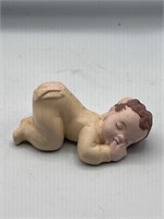 1950s Ceramic sleeping baby