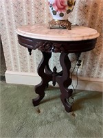 Beautiful vintage marble top table