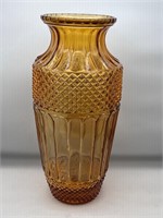 Vintage Diamond amber vase