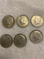 1968 —1/2 Dollars (6)