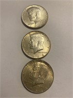 1964 Kennedy Halves Dollars (3)