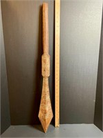 ANTIQ WOODEN ISLAND SWORD - HAND CARVED