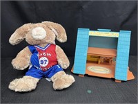 Build A Bear BABW Bunny & VTG Fisher Price-A-Frame