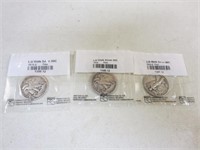 (3) Littleton Coin Sealed Walking Liberty Half