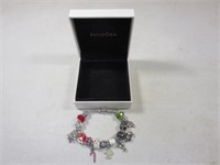 Pandora Charm Bracelet With 19 Christmas Charms