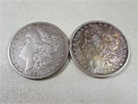 1881 & 1882-O Morgan Silver Dollars