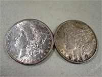 (2) 1897 Morgan Silver Dollars