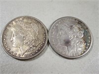 1896 & 1897-S Morgan Silver Dollars