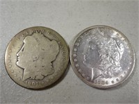 1901-O & 1904-O Morgan Silver Dollars