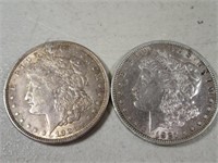 (2) 1921 Morgan Silver Dollars B