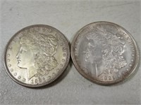 (2) 1921 Morgan Silver Dollars C
