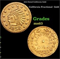 1852-Dated California Gold Souvenir Token Grades S