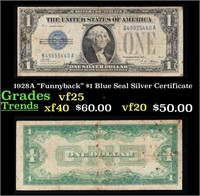 1928A "Funnyback" $1 Blue Seal Silver Certificate