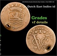 1794 Netherlands (Dutch) East Indies 1 Duit KM# 15