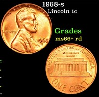 1968-s Lincoln Cent 1c Grades GEM++ RD