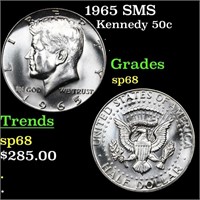 1965 SMS Kennedy Half Dollar 50c Grades sp68