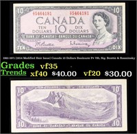 1961-1971 (1954 Modified Hair Issue) Canada 10 Dol