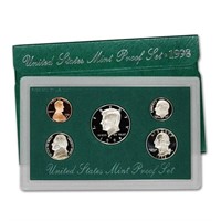 1998 United States Mint Proof Set 5 coins