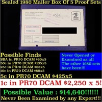 Original sealed box 5- 1980 United States Mint Pro