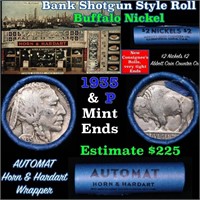 Buffalo Nickel Shotgun Roll in Old Bank Style 'Abo