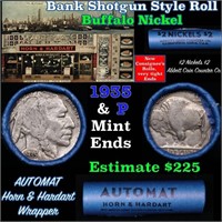Buffalo Nickel Shotgun Roll in Old Bank Style 'Abb