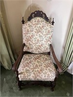 Antique Throne Armchair