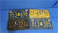 Vintage PA License Plates-2-1976, 1971 Dealer,